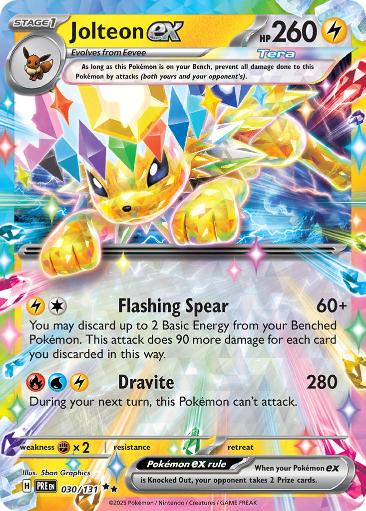 Jolteon ex - Prismatic Evolutions (Double Rare) [030] Kortspil