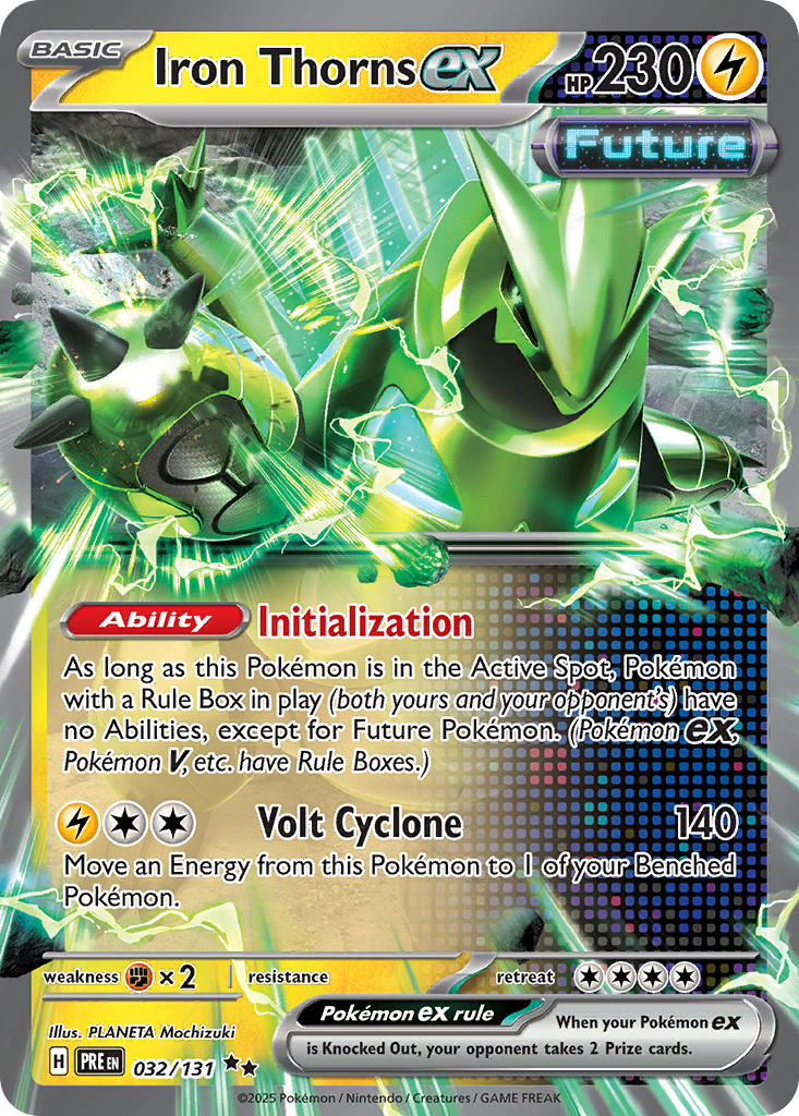 Iron Thorns ex⁣ - Prismatic Evolutions⁣ (Double Rare)⁣ [032] English / Near Mint / Normal