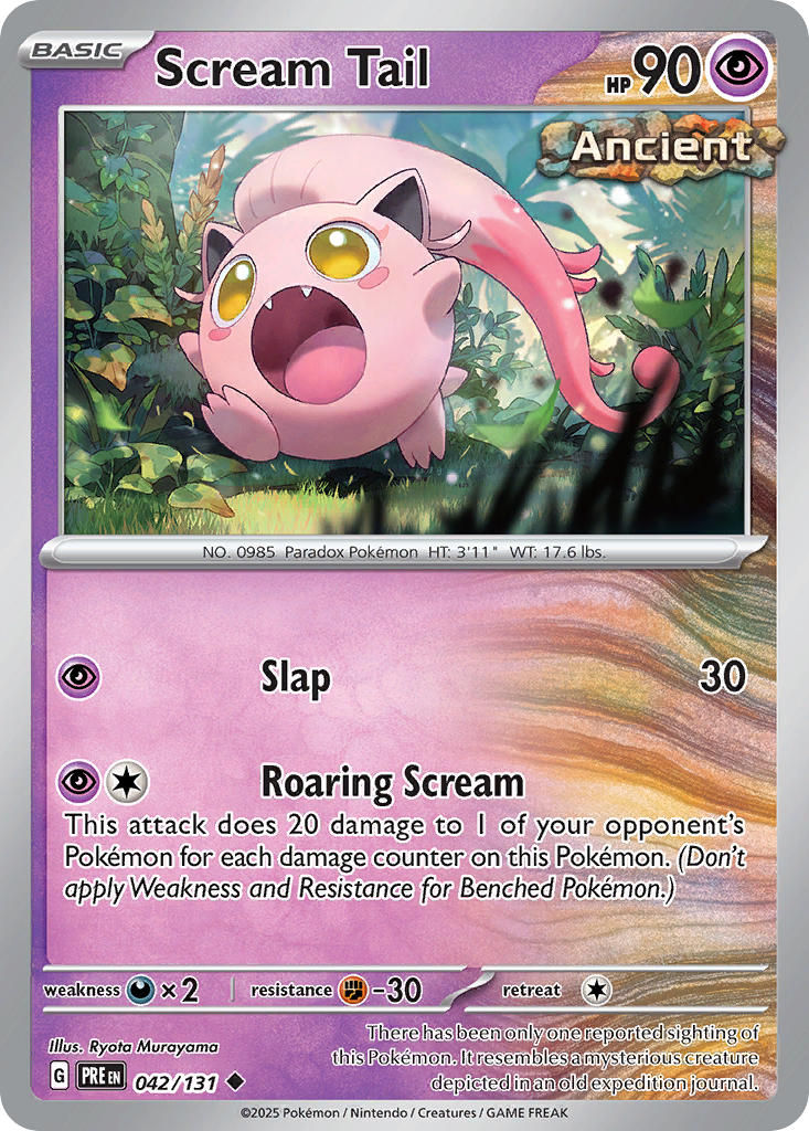 Scream Tail - Prismatic Evolutions (Uncommon) [042] Kortspil