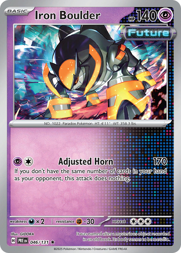 Iron Boulder⁣ - Prismatic Evolutions⁣ (Rare)⁣ [046] English / Near Mint / Reverse-Holo Normal