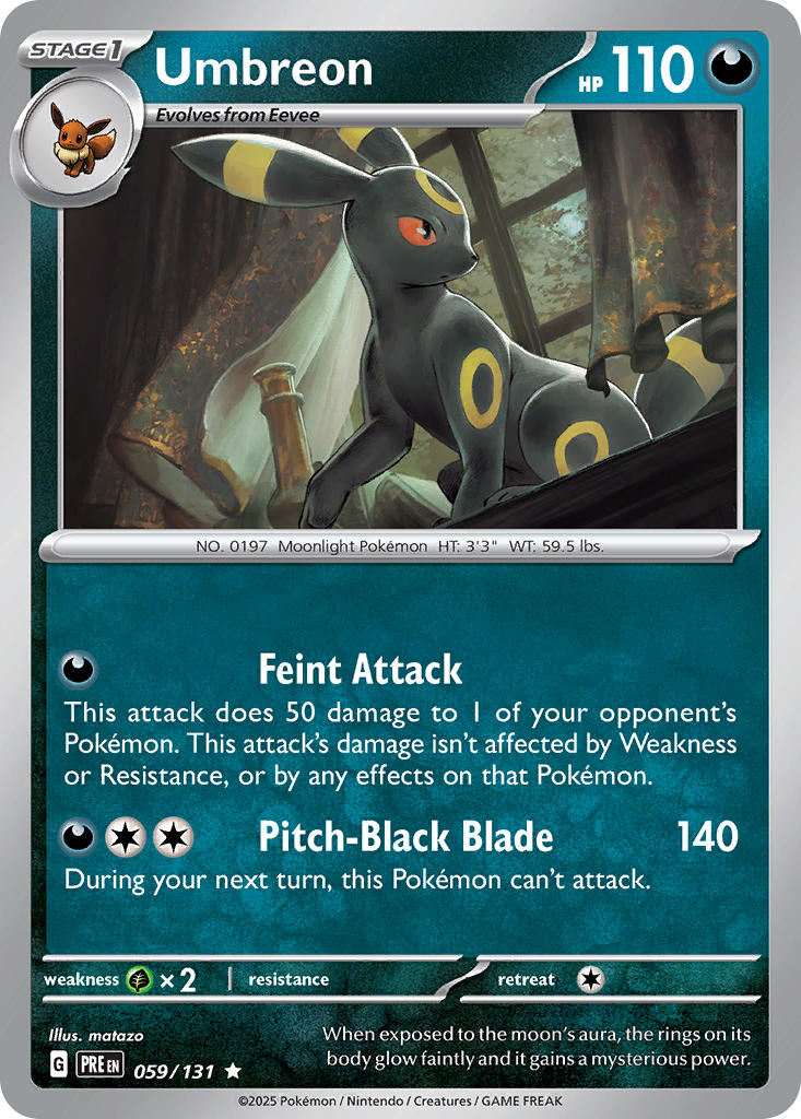 Umbreon - Prismatic Evolutions (Rare) [059] Kortspil
