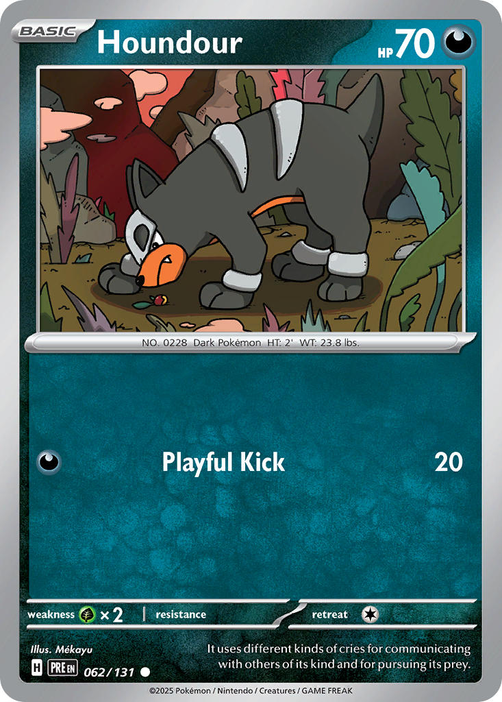 Houndour - Prismatic Evolutions (Common) [062] Kortspil