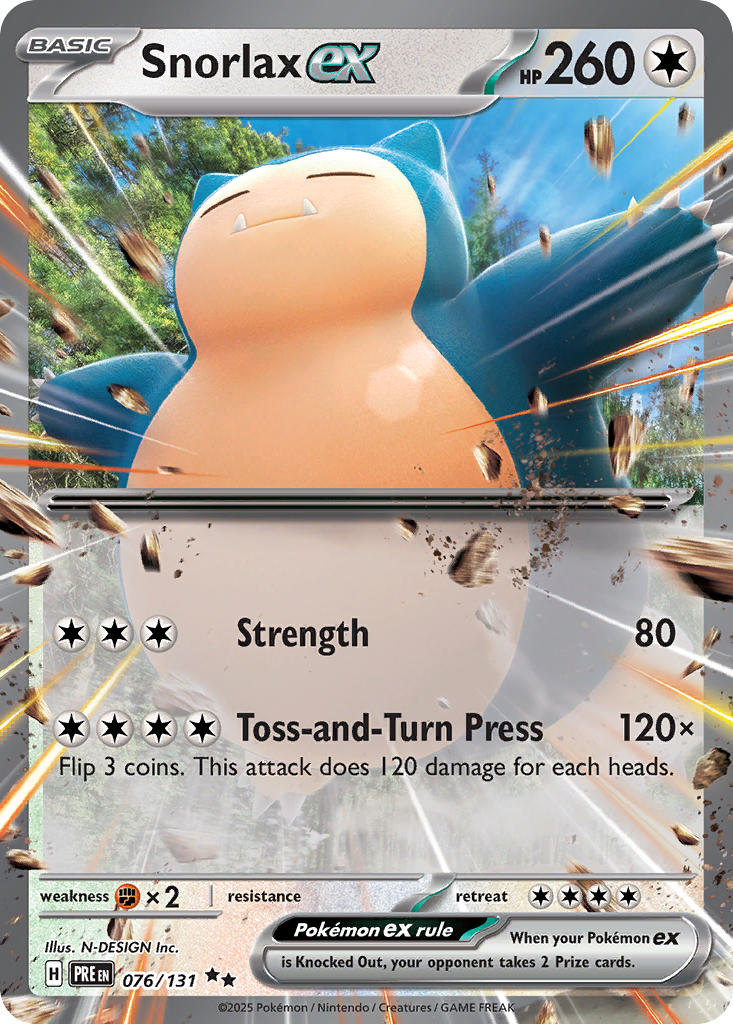 Snorlax ex⁣ - Prismatic Evolutions⁣ (Double Rare)⁣ [076] English / Near Mint / Normal