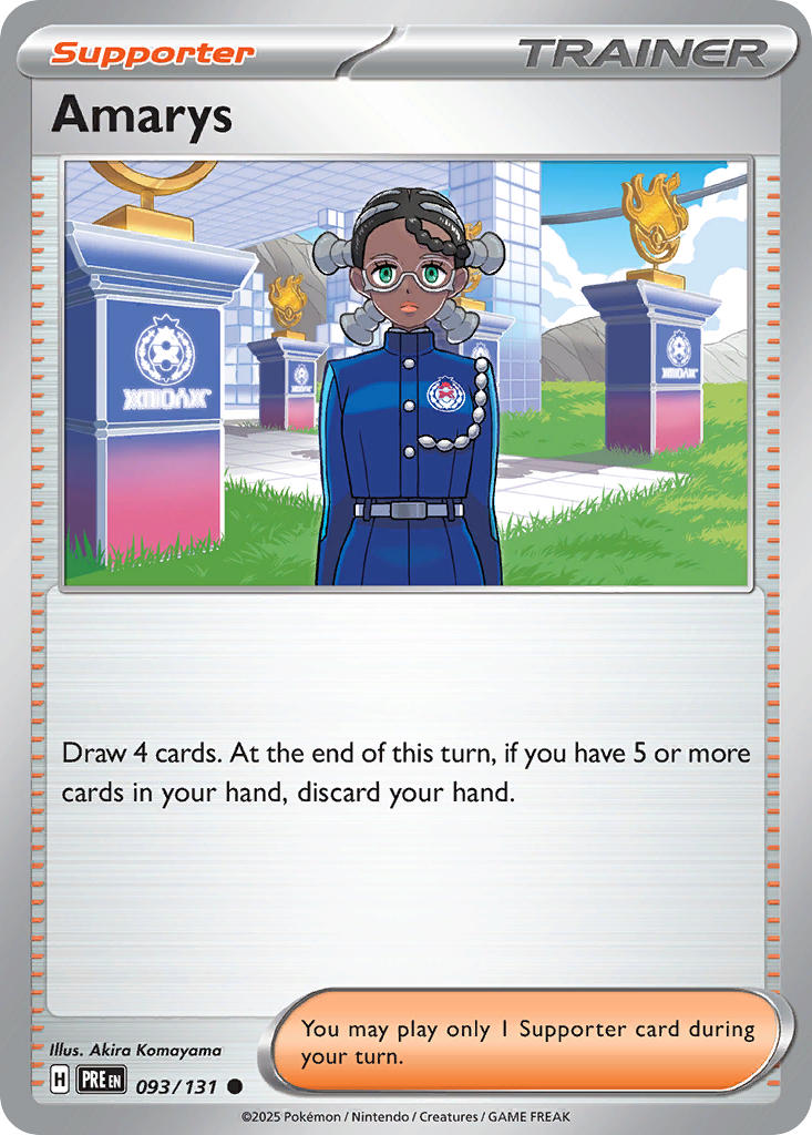Amarys⁣ - Prismatic Evolutions⁣ (Common)⁣ [093] English / Near Mint / Reverse-Holo Normal