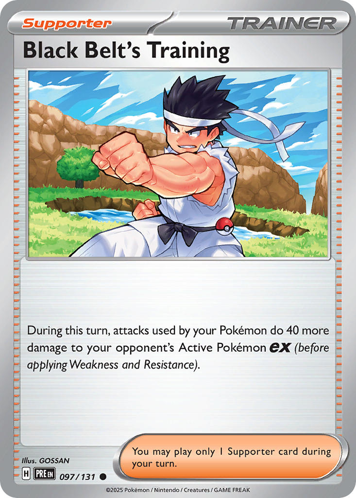 Black Belt's Training - Prismatic Evolutions (Common) [097] Kortspil