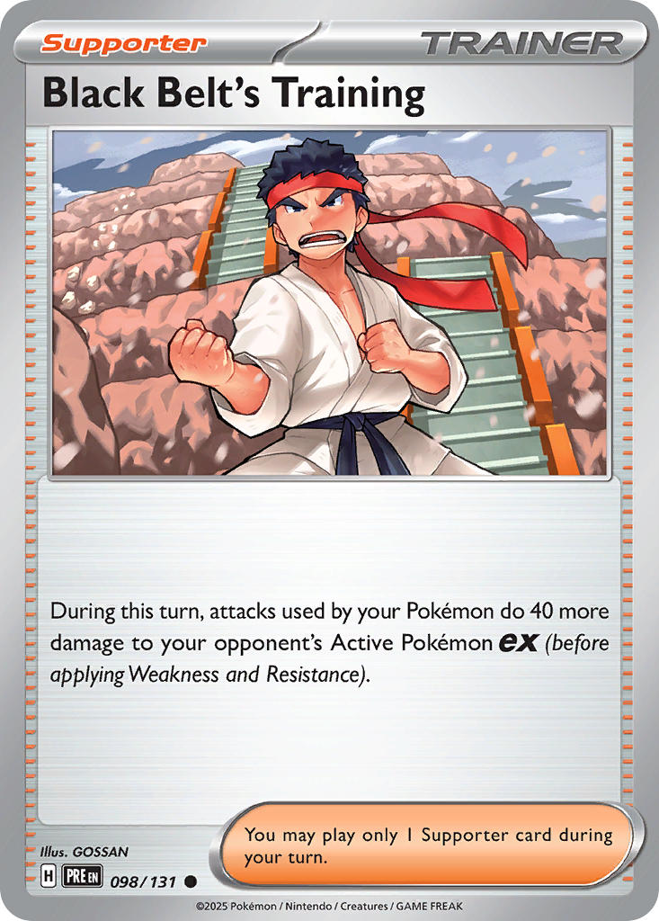 Black Belt's Training - Prismatic Evolutions (Common) [098] Kortspil