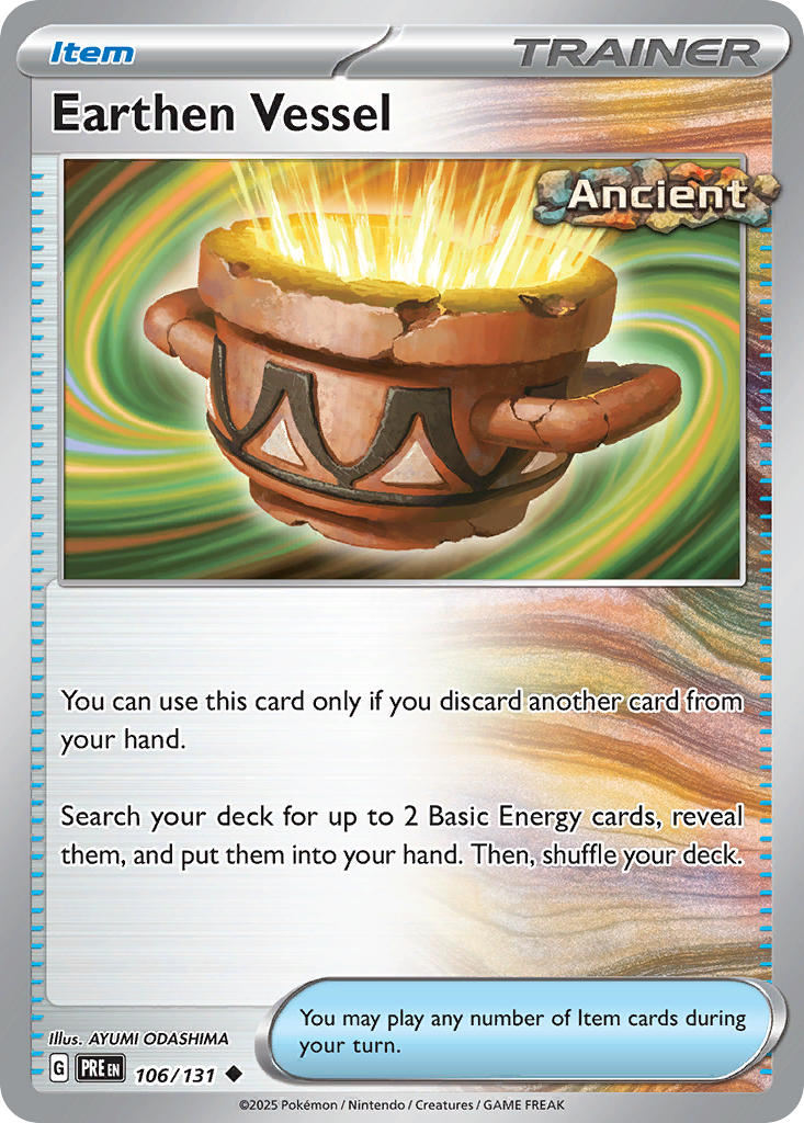 Earthen Vessel⁣ - Prismatic Evolutions⁣ (Uncommon)⁣ [106] English / Near Mint / Reverse-Holo Normal