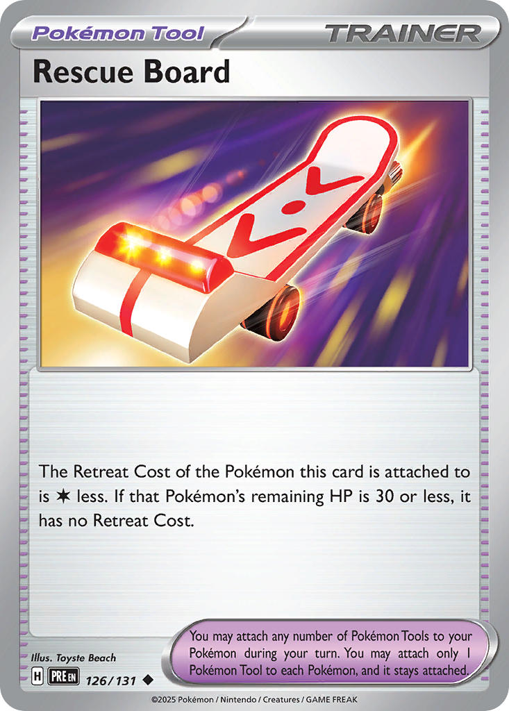 Rescue Board - Prismatic Evolutions (Uncommon) [126] Kortspil