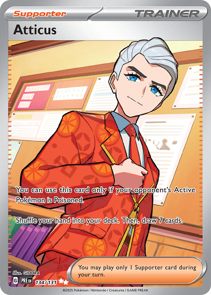 Atticus⁣ - Prismatic Evolutions⁣ (Ultra Rare)⁣ [134] English / Near Mint / Normal