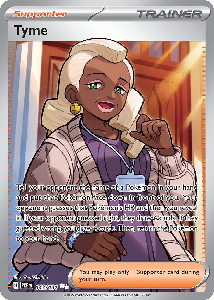 Tyme⁣ - Prismatic Evolutions⁣ (Ultra Rare)⁣ [143] English / Near Mint / Normal
