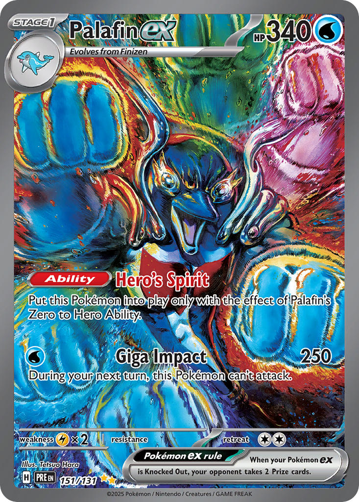 Palafin ex⁣ - Prismatic Evolutions⁣ (Special Illustration Rare)⁣ [151] English / Near Mint / Normal