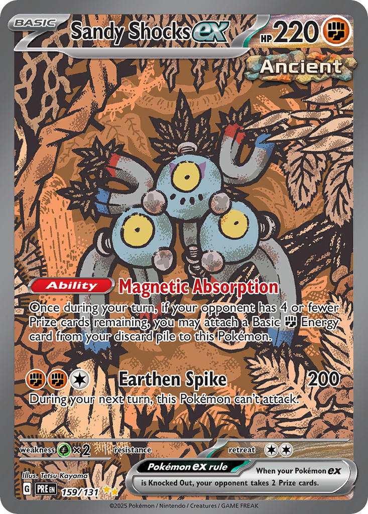 Sandy Shocks ex⁣ - Prismatic Evolutions⁣ (Special Illustration Rare)⁣ [159] English / Near Mint / Normal