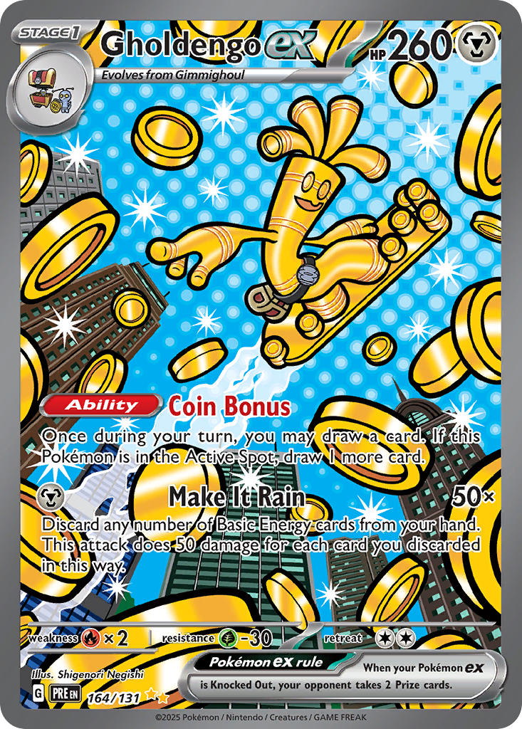 Gholdengo ex⁣ - Prismatic Evolutions⁣ (Special Illustration Rare)⁣ [164] English / Near Mint / Normal