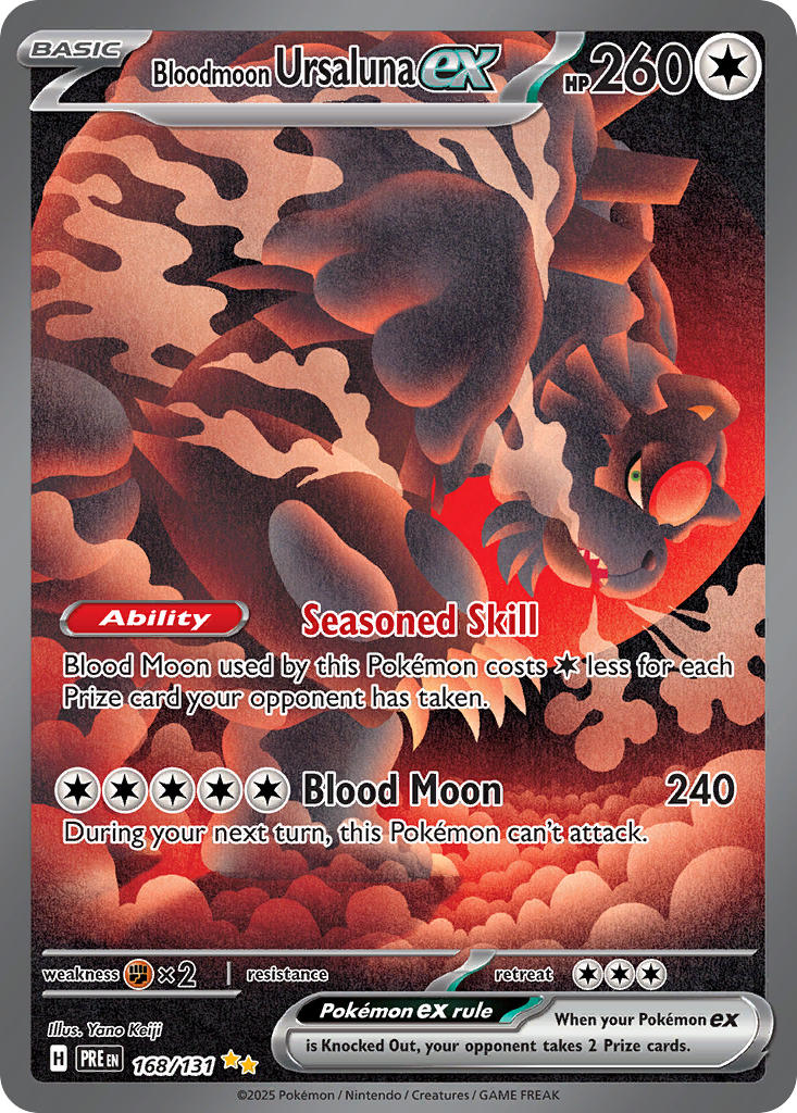 Bloodmoon Ursaluna ex⁣ - Prismatic Evolutions⁣ (Special Illustration Rare)⁣ [168] English / Near Mint / Normal