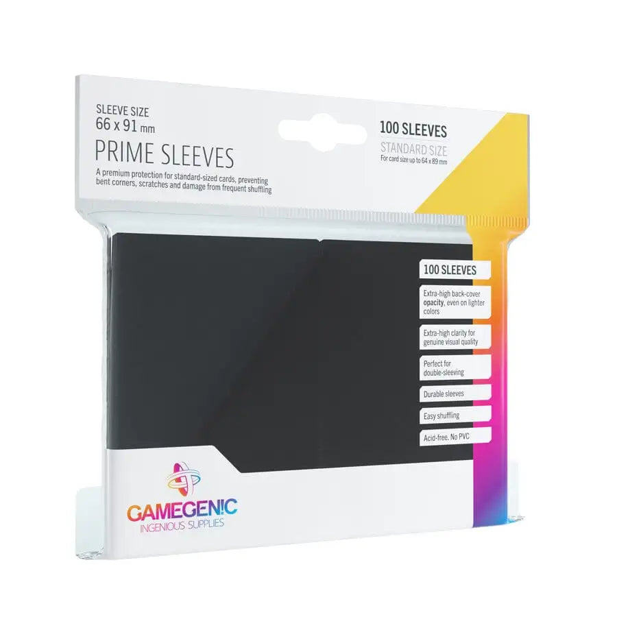 Prime Sleeves - Sort (66x91mm) Sleeves Gamegenic 