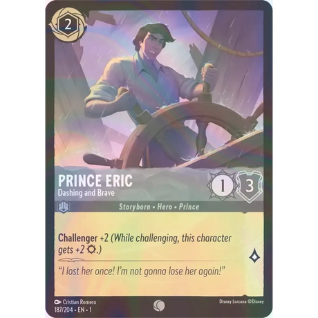 Prince Eric - Dashing and Brave - Foil (Common) - 187/204
