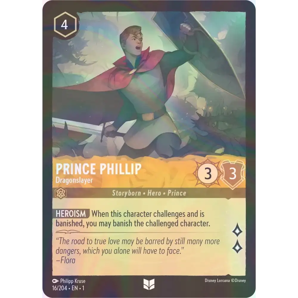 Prince Phillip - Dragonslayer - Foil (Uncommon) - 16/204