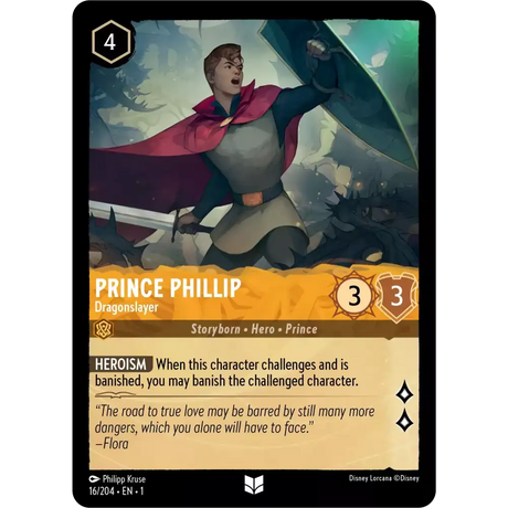 Prince Phillip - Dragonslayer (Uncommon) - 16/204 - Disney