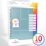 Gamegenic: Ultrasonic 9-Pocket Pages Toploading (10 stk.) - Plads til 180 kort