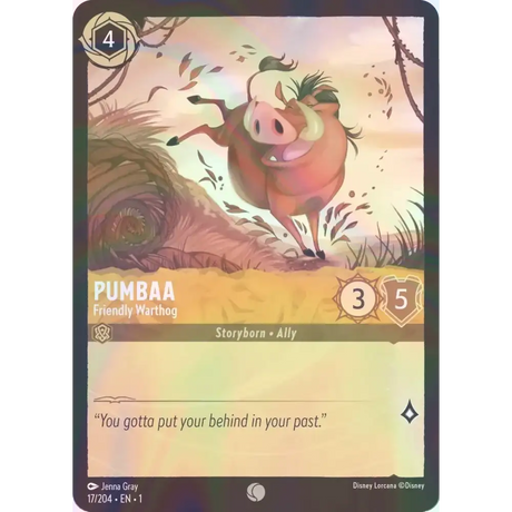 Pumbaa - Friendly Warthog - Foil (Common) - 17/204 - Disney