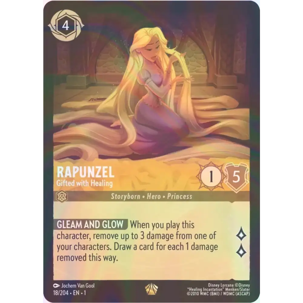 Rapunzel - Gifted with Healing - Foil (Legendary) - 18/204