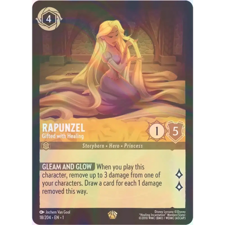 Rapunzel - Gifted with Healing - Foil (Legendary) - 18/204