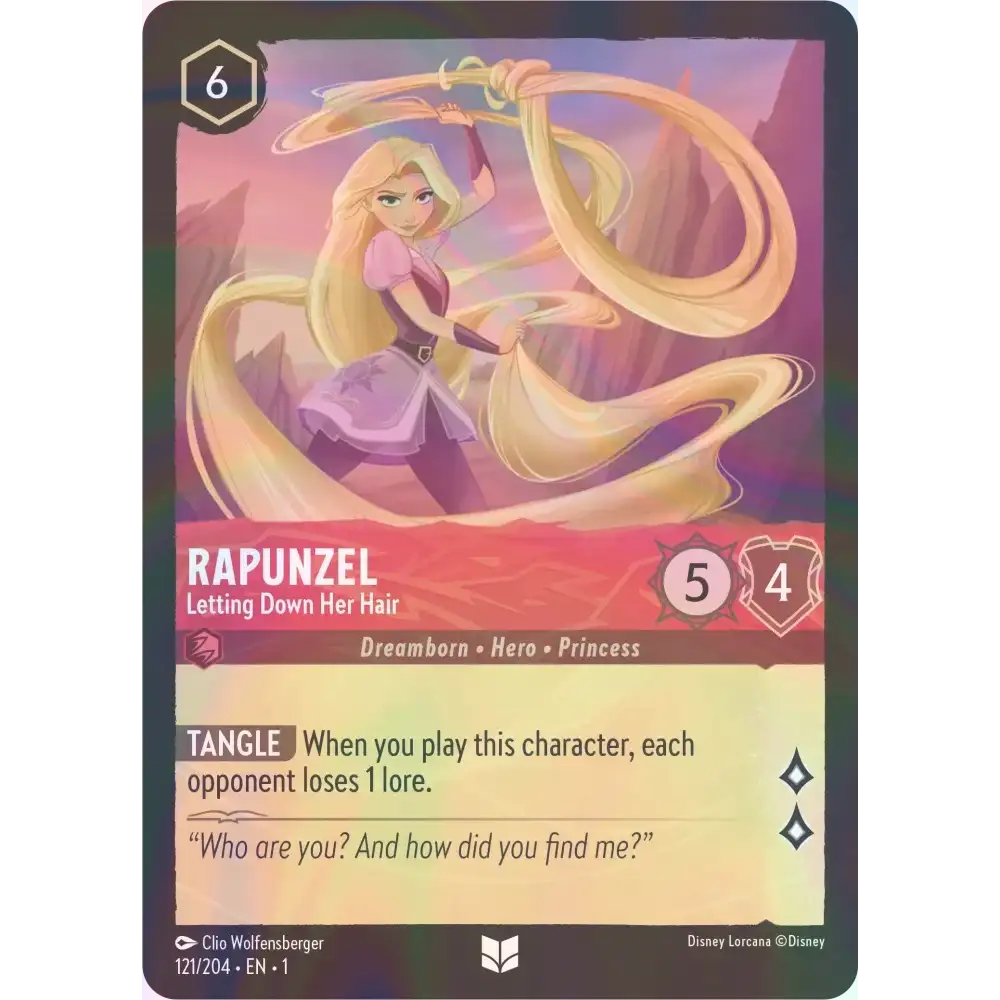 Rapunzel - Letting Down Her Hair - Foil (Uncommon)