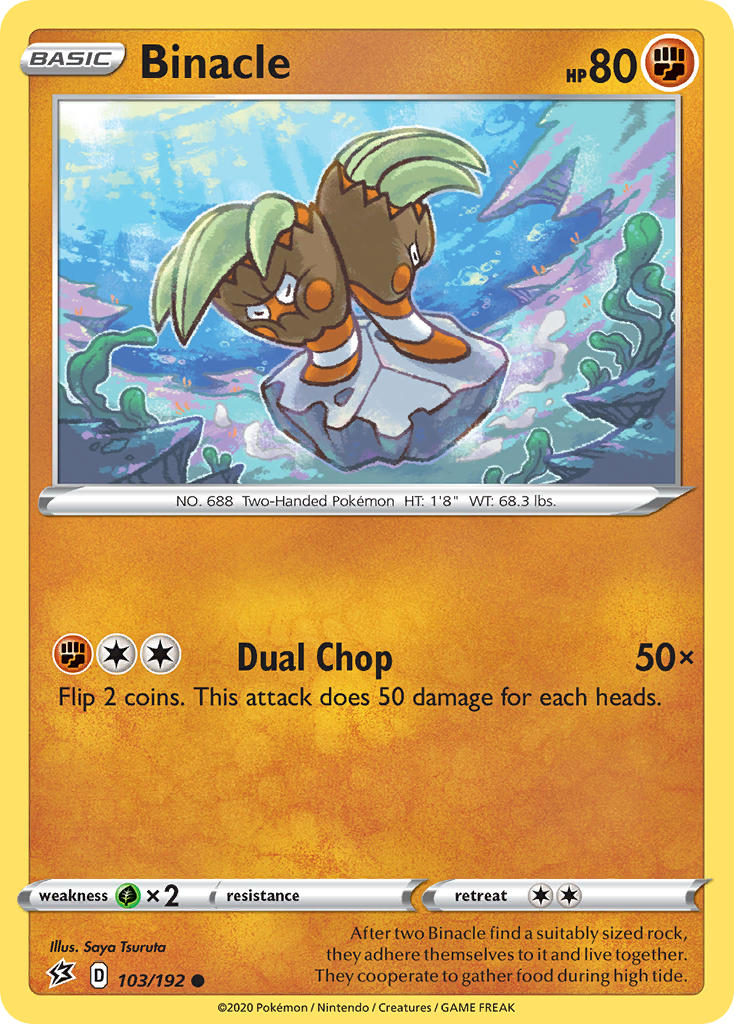 Binacle⁣ - Rebel Clash⁣ (Common)⁣ [103] English / Near Mint / Reverse-Holo Normal