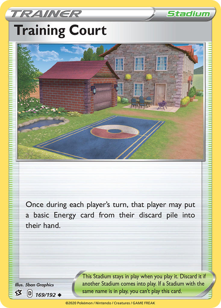 Training Court⁣ - Rebel Clash⁣ (Uncommon)⁣ [169] English / Near Mint / Reverse-Holo Normal