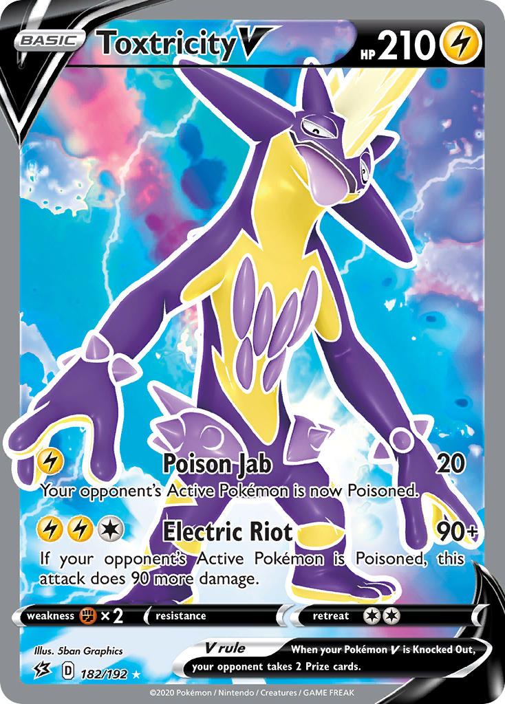 Toxtricity V⁣ - Rebel Clash⁣ (Ultra Rare)⁣ [182] English / Near Mint / Normal