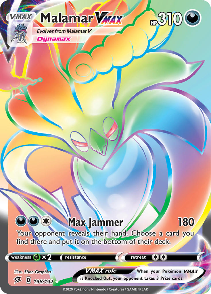 Malamar VMAX⁣ - Rebel Clash⁣ (Secret Rare)⁣ [198] English / Near Mint / Normal