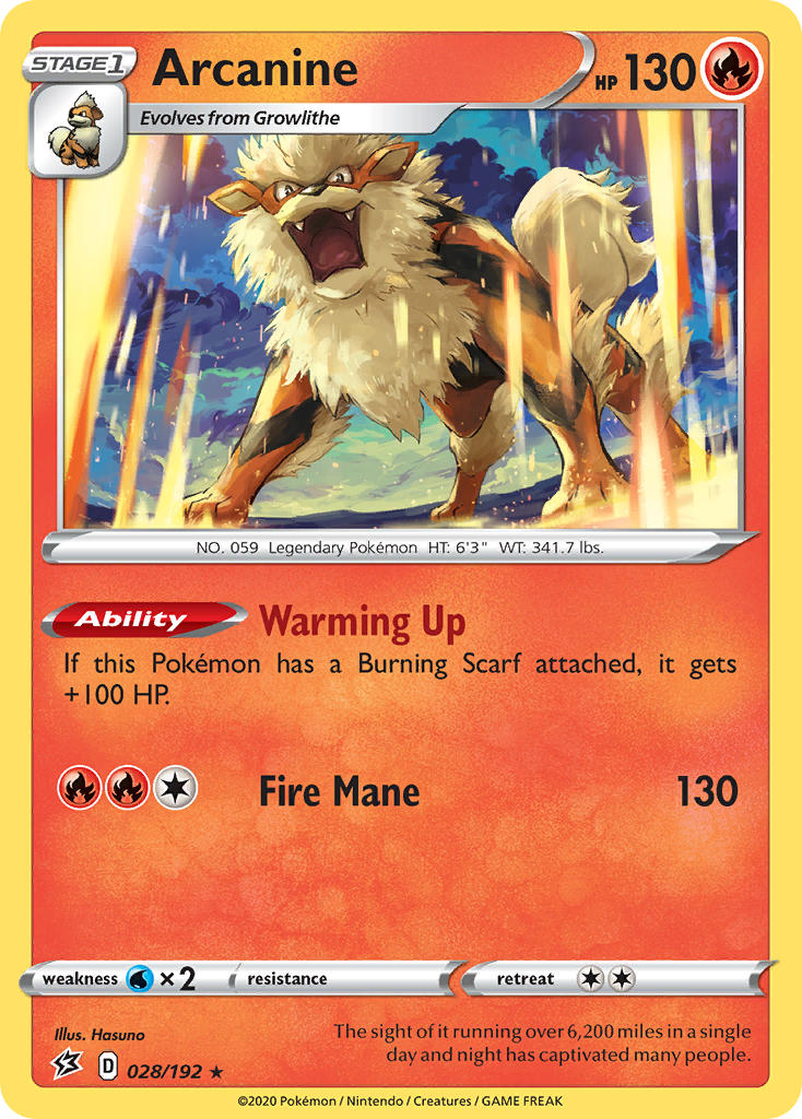 Arcanine⁣ - Rebel Clash⁣ (Rare)⁣ [28] English / Near Mint / Normal