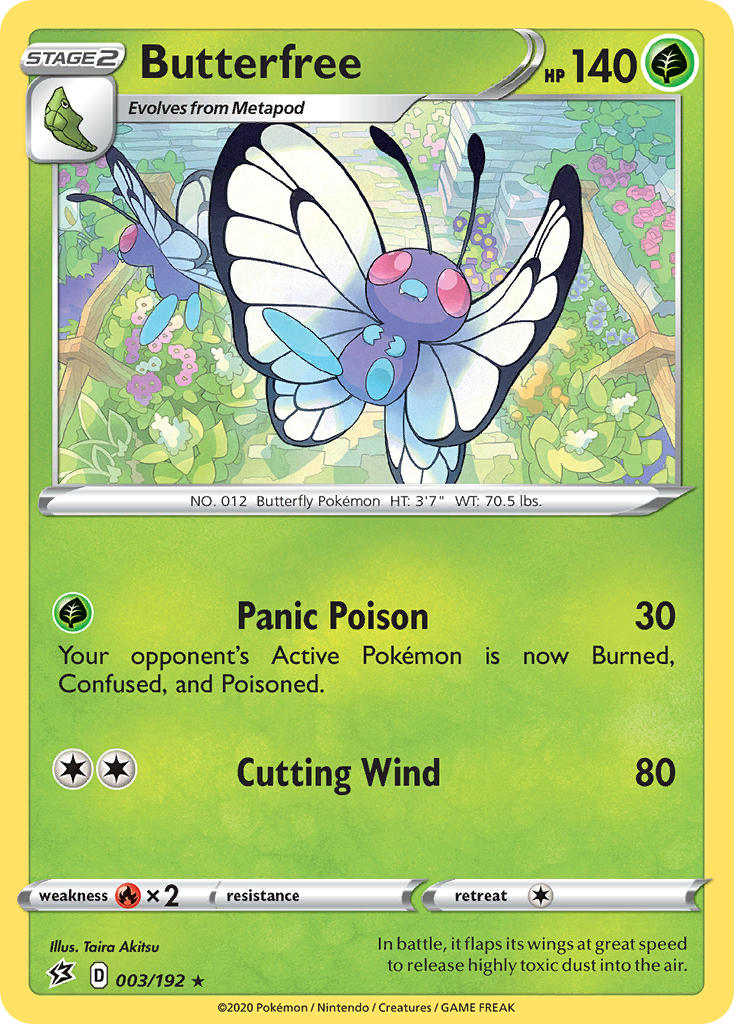 Butterfree - Rebel Clash (Rare) [3] Kortspil