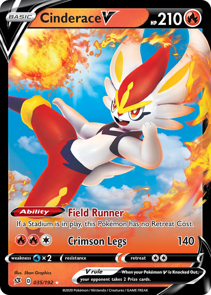 Cinderace V⁣ - Rebel Clash⁣ (Ultra Rare)⁣ [35] English / Near Mint / Normal