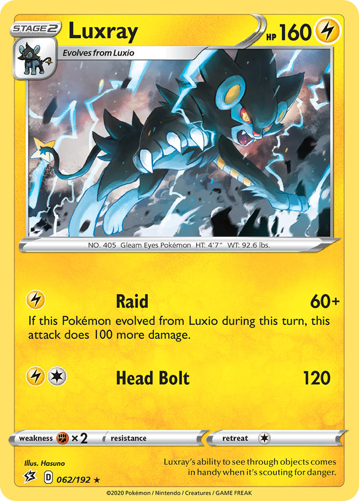 Luxray⁣ - Rebel Clash⁣ (Holo Rare)⁣ [62]