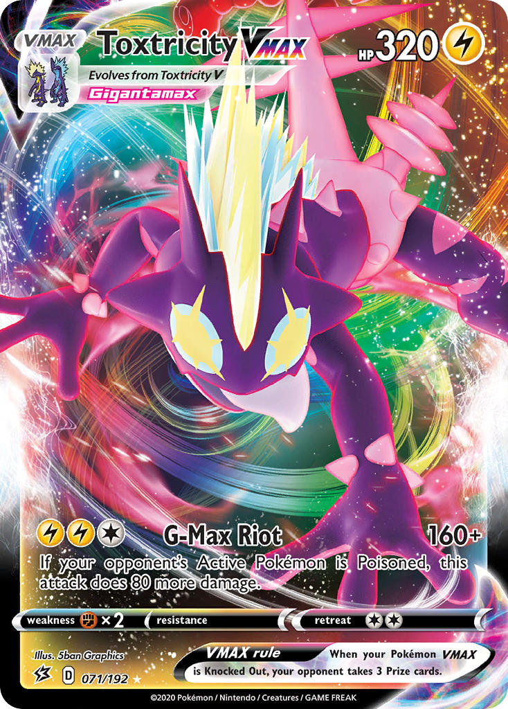 Toxtricity VMAX⁣ - Rebel Clash⁣ (Ultra Rare)⁣ [71] English / Near Mint / Normal