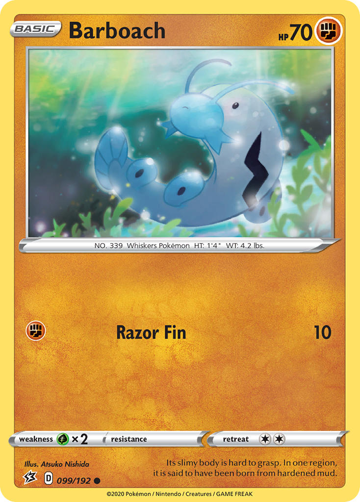 Barboach⁣ - Rebel Clash⁣ (Common)⁣ [99] English / Near Mint / Reverse-Holo Normal