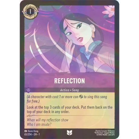 Reflection - Foil (Uncommon) - 65/204 - Disney Lorcana