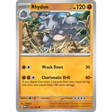 Rhydon - 112/165 - Enkeltkort