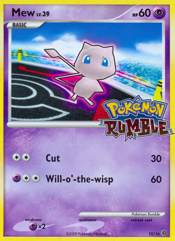 Mew Lv.39 - Pokémon Rumble (Fixed) [RM-10] English / Light Played / Normal