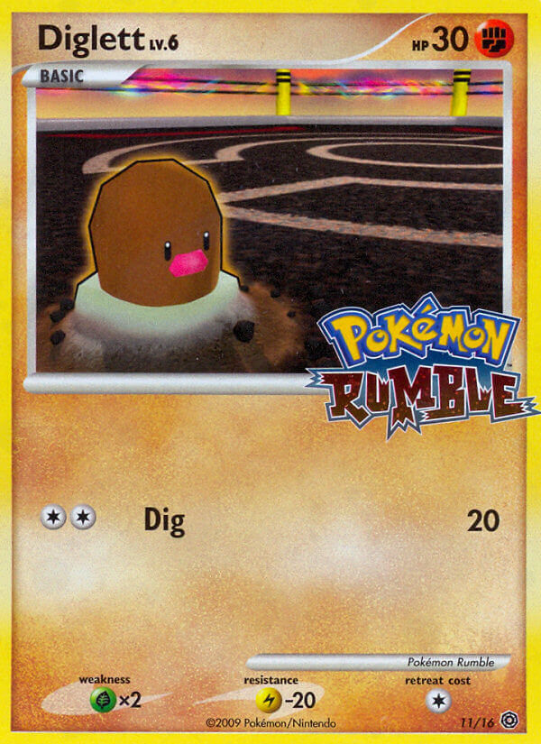 Diglett Lv.6 - Pokémon Rumble (Fixed) [RM-11] English / Played / Normal