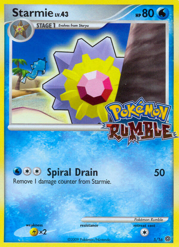 Starmie Lv.43 - Pokémon Rumble (Fixed) [RM-5] English / Light Played / Normal
