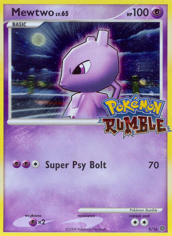Mewtwo Lv.65 - Pokémon Rumble (Fixed) [RM-9] English / Excellent / Normal