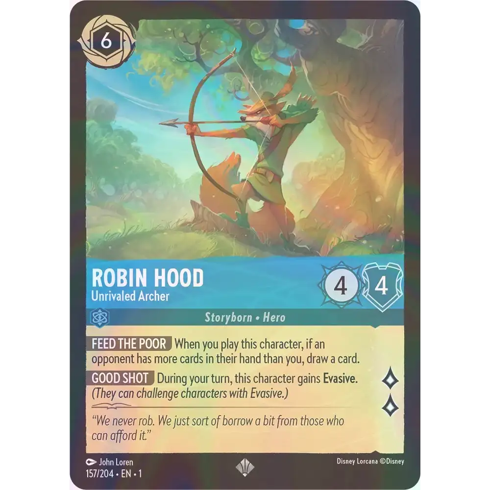 Robin Hood - Unrivaled Archer - Foil (Super Rare) - 157/204