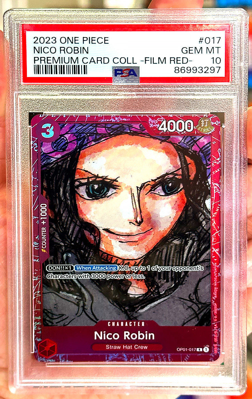 Nico Robin - Alternate Art - Premium Card Collection - OP01-017 - PSA 10
