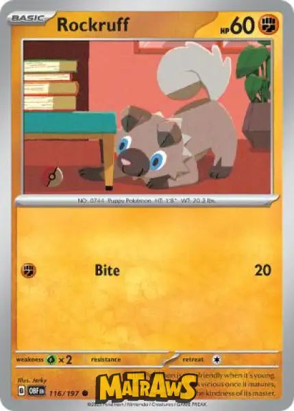 Rockruff - 116/197 Enkeltkort