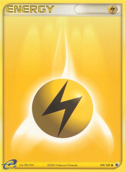 Lightning Energy⁣ - EX Ruby & Sapphire⁣ (Common)⁣ [109] English / Excellent / Reverse-Holo Normal