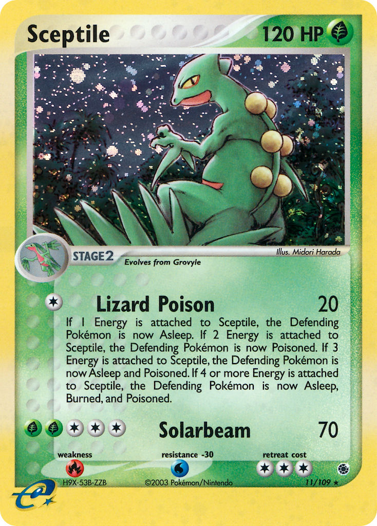 Sceptile⁣ - EX Ruby & Sapphire⁣ (Holo Rare)⁣ [11] English / Good / Normal