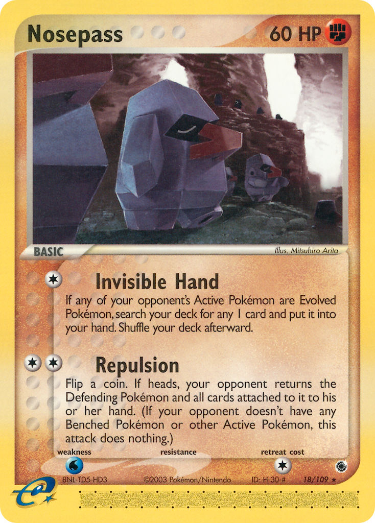 Nosepass⁣ - EX Ruby & Sapphire⁣ (Rare)⁣ [18] English / Excellent / Normal