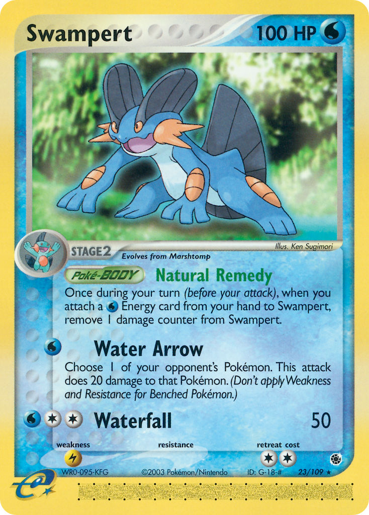 Swampert (Natural Remedy)⁣ - EX Ruby & Sapphire⁣ (Rare)⁣ [23] English / Good / Normal